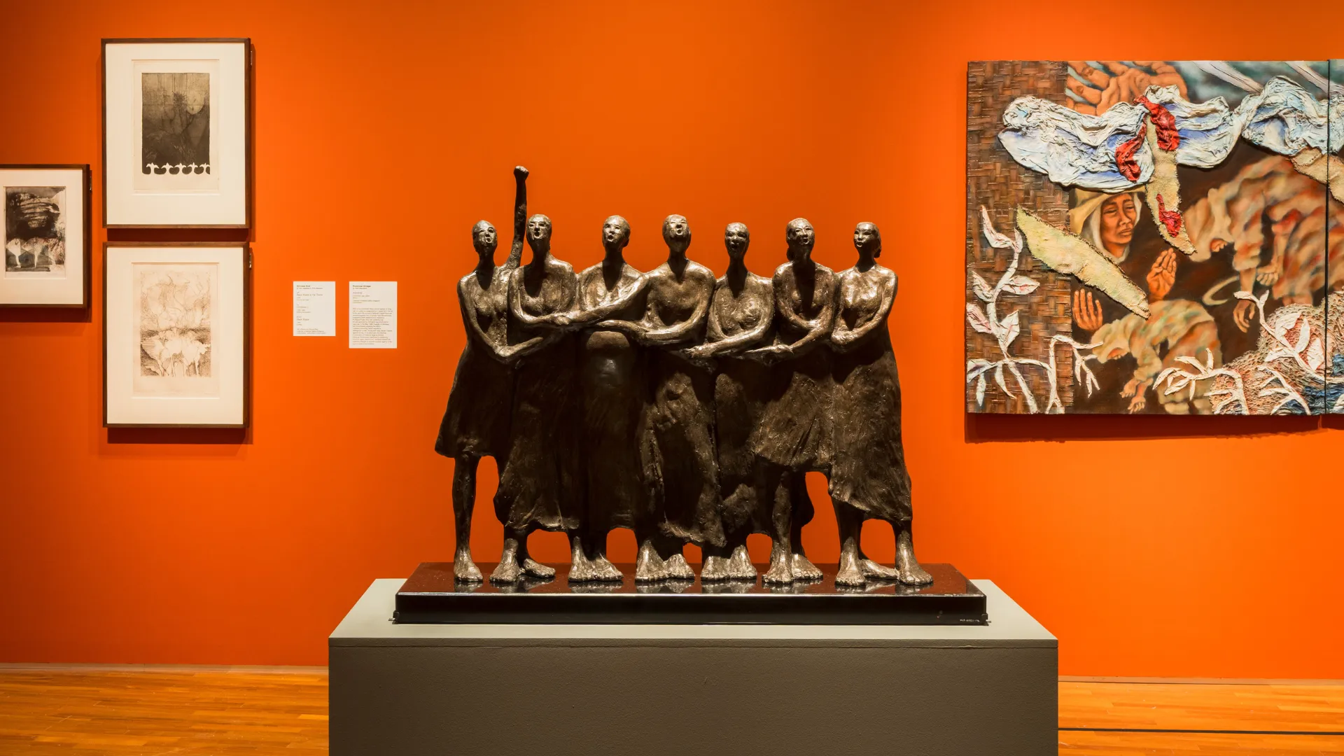 Contemporary artwork featuring bold colours and expressive female figure, representing themes of empowerment in the exhibition “Fear No Power: Women Imagining Otherwise.”