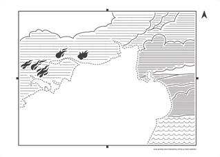 Boschbrand (Forest Fire) - The landscape and sky