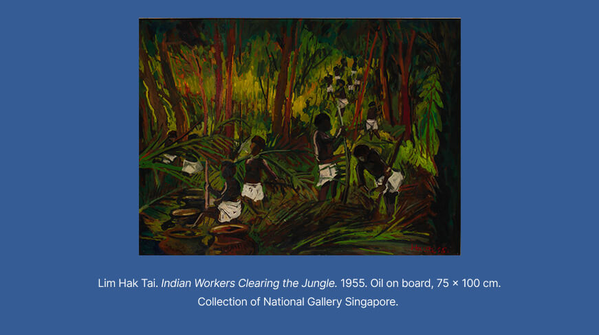 Indian Workers Clearing the Jungle, Lim Hak Tai