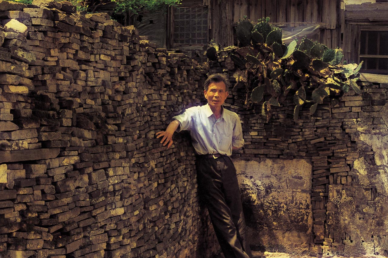 Photograph of Wu Guanzhong at Zhouzhaung, Jiangsu