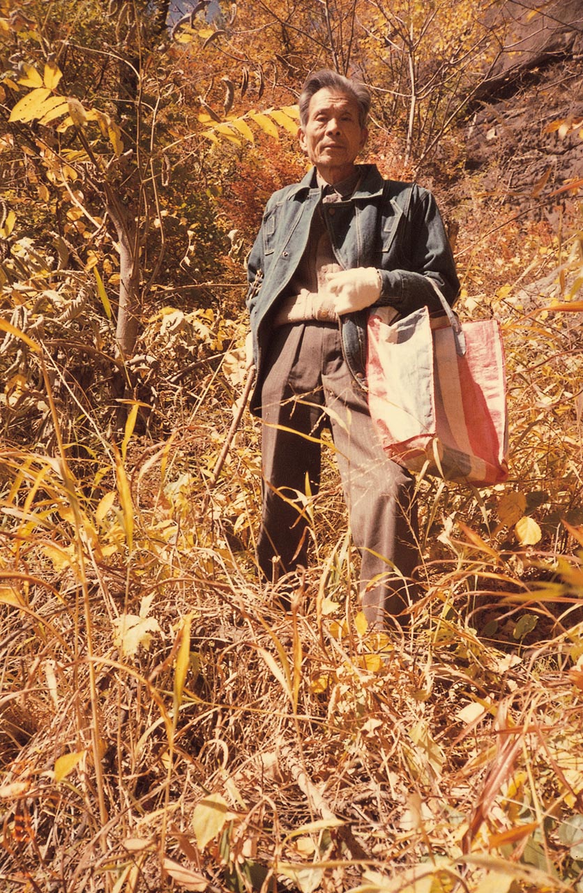 Photograph of Wu Guanzhong at the Luliang Mountains, Shaanxi
