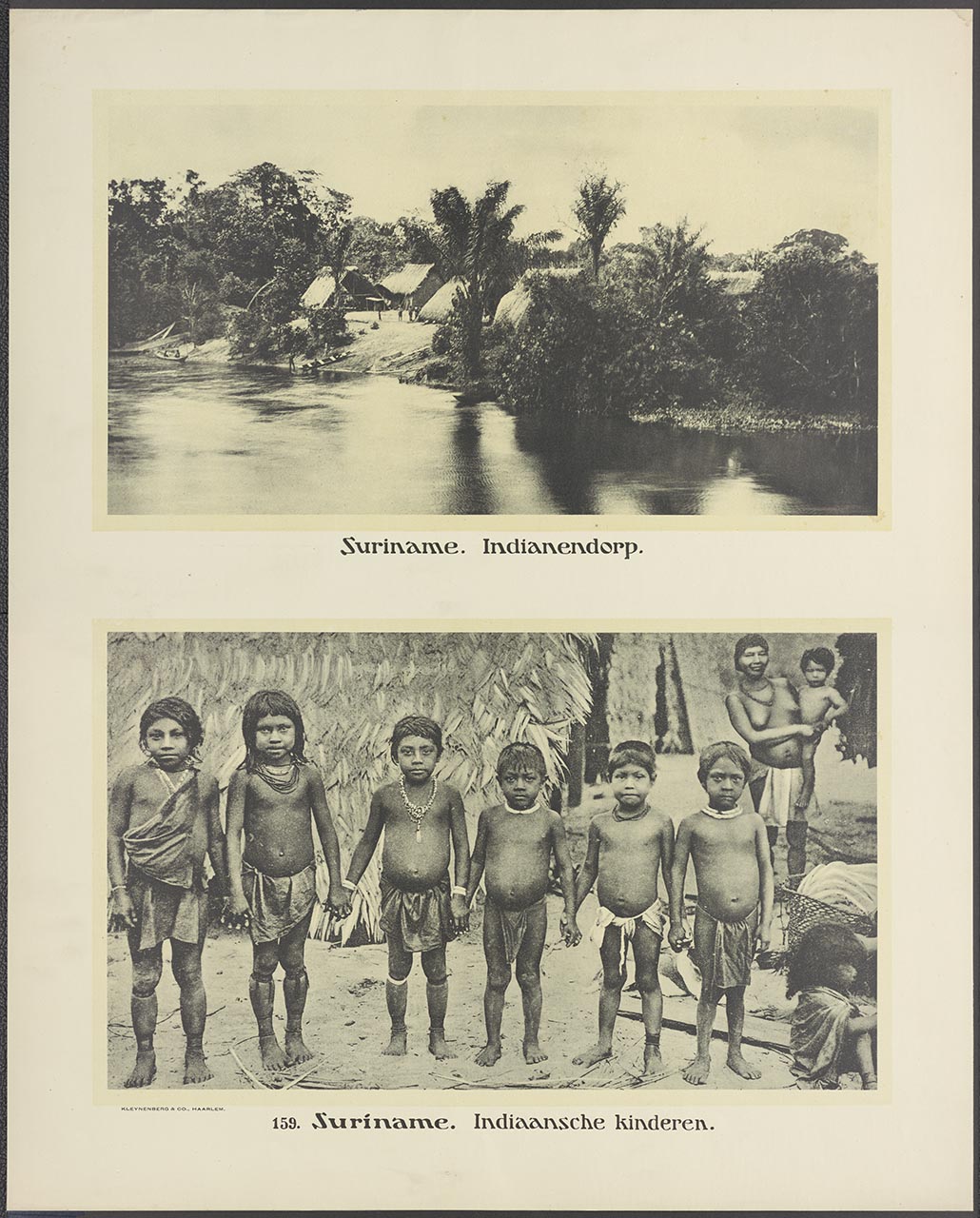 159. Suriname. Indianendorp. | Suriname. Indiaansche kinderen.