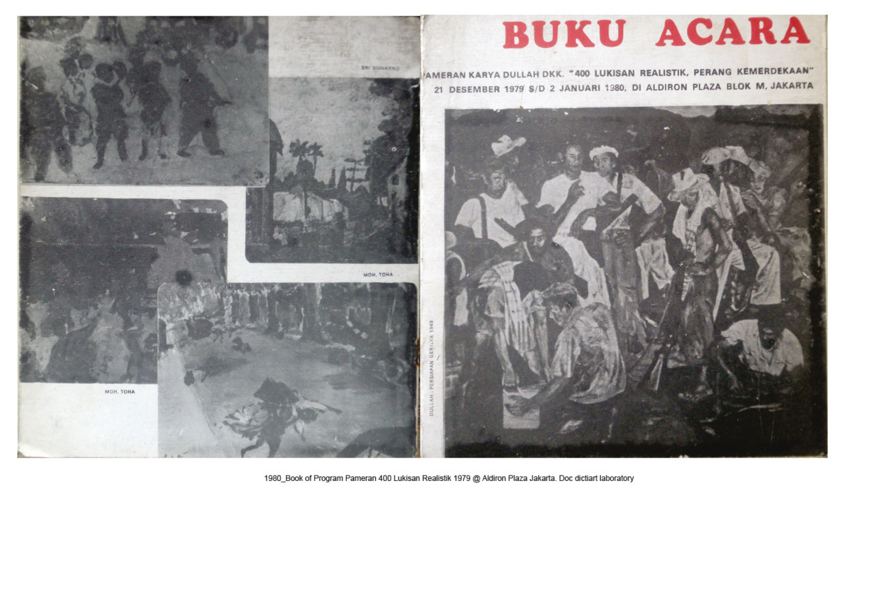 Buku Program Pameran 400 Lukisan Realistik Karya Dullah Dkk