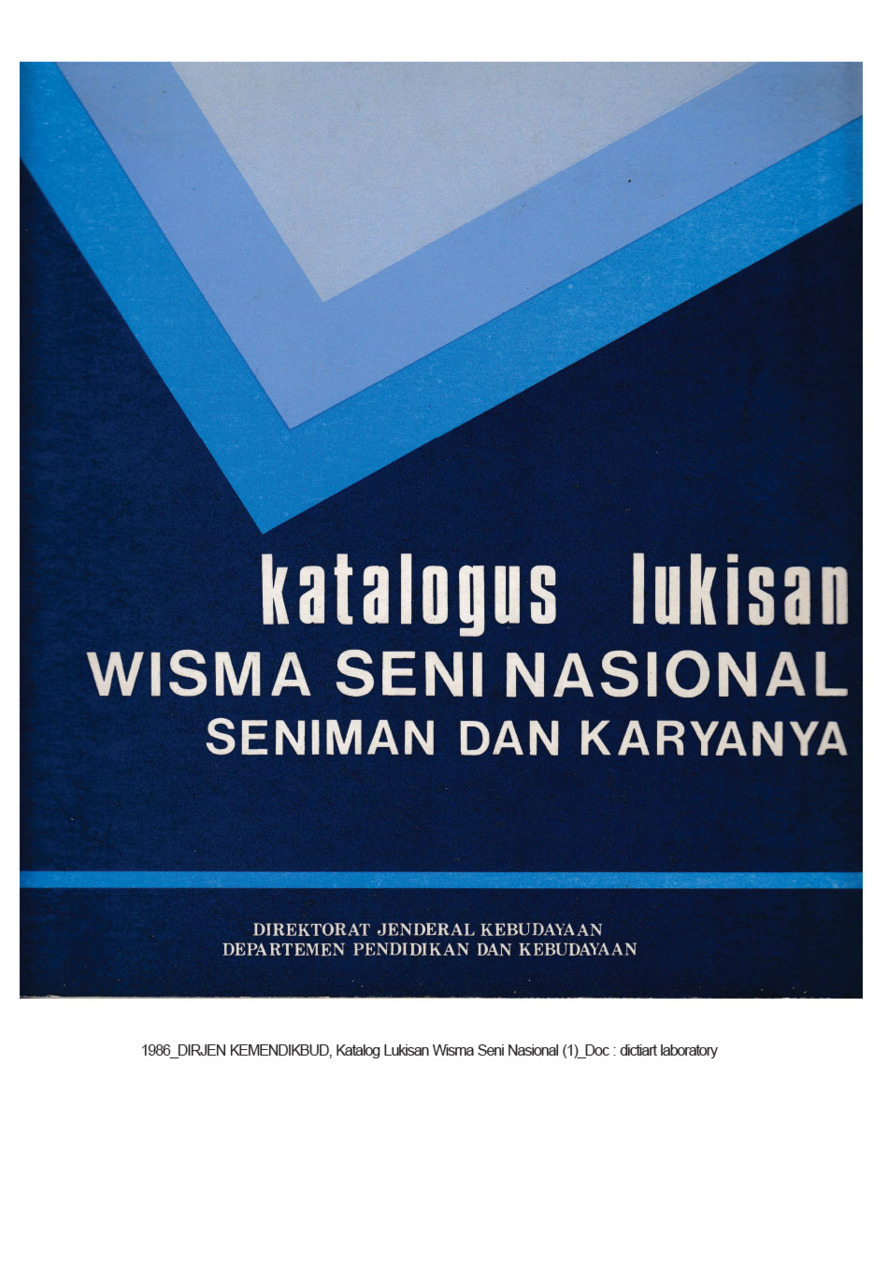 Katalogus Lukisan Wisma Seni Nasional Seniman dan Karyanya