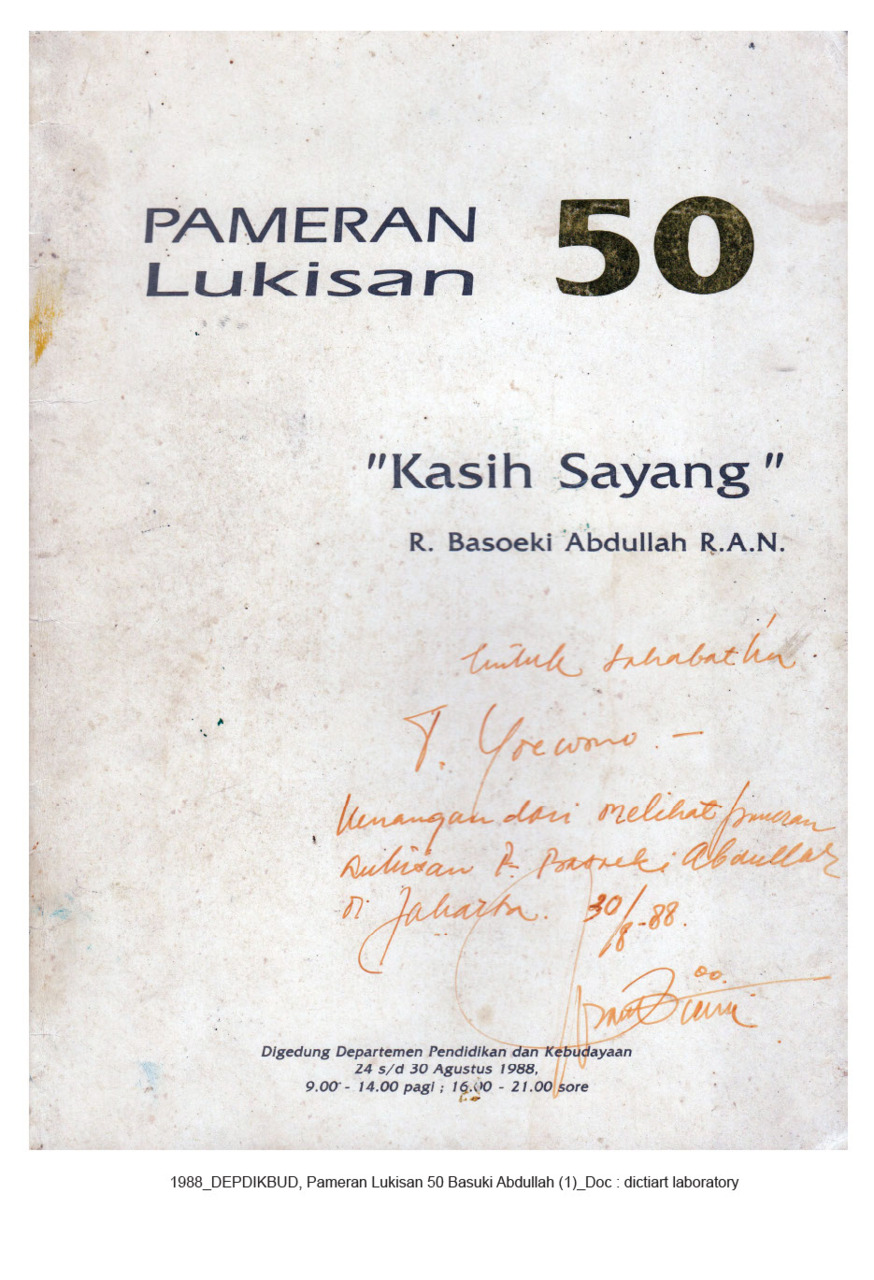 Pameran Lukisan 50 "Kasih Sayang" R. Basoeki Abdullah R.A.N