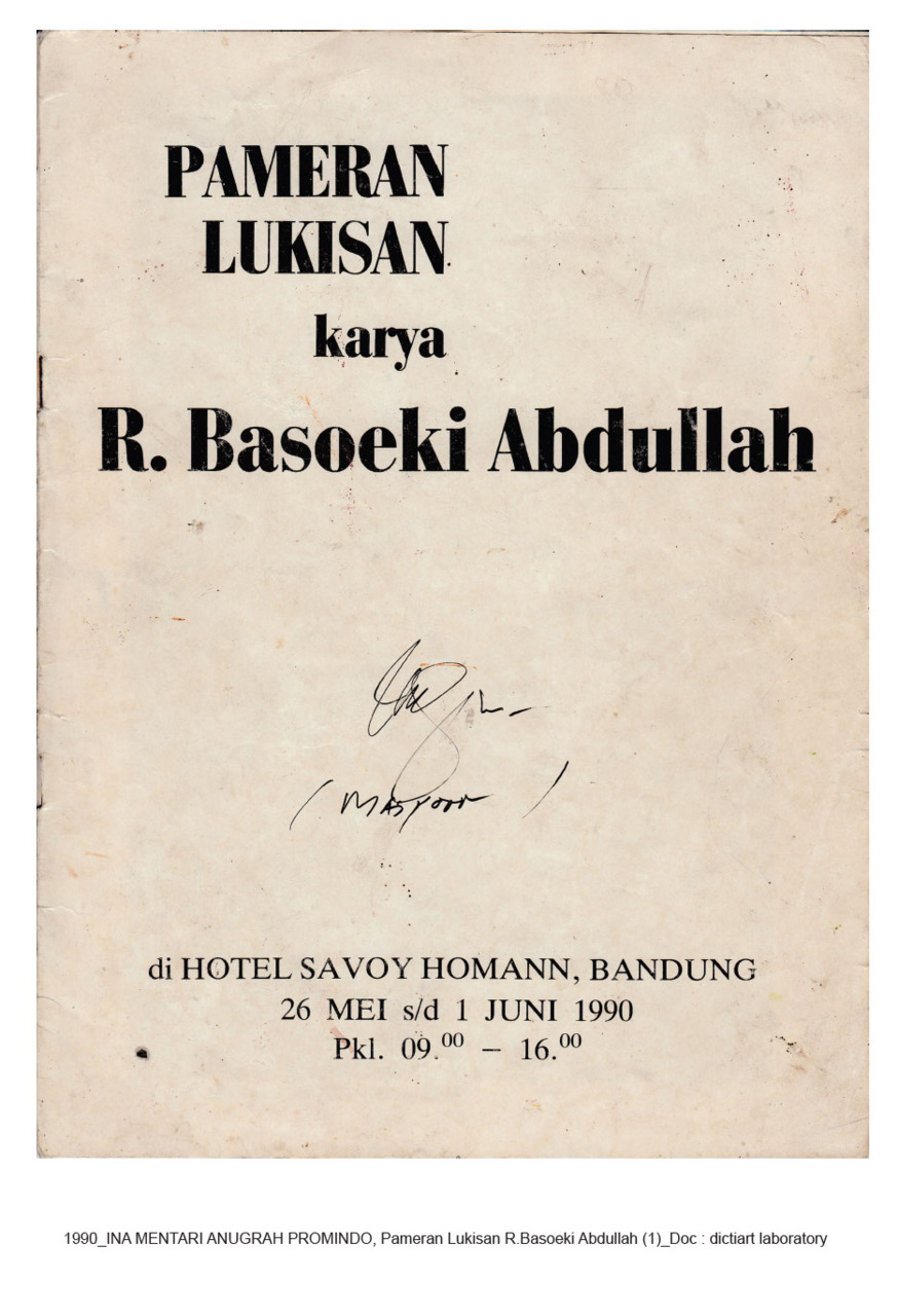 Pameran Lukisan karya R. Basoeki Abdullah