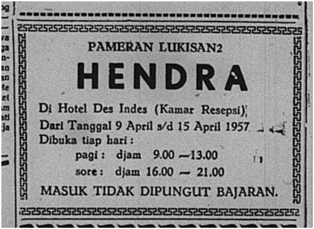 Iklan Pameran Hendra