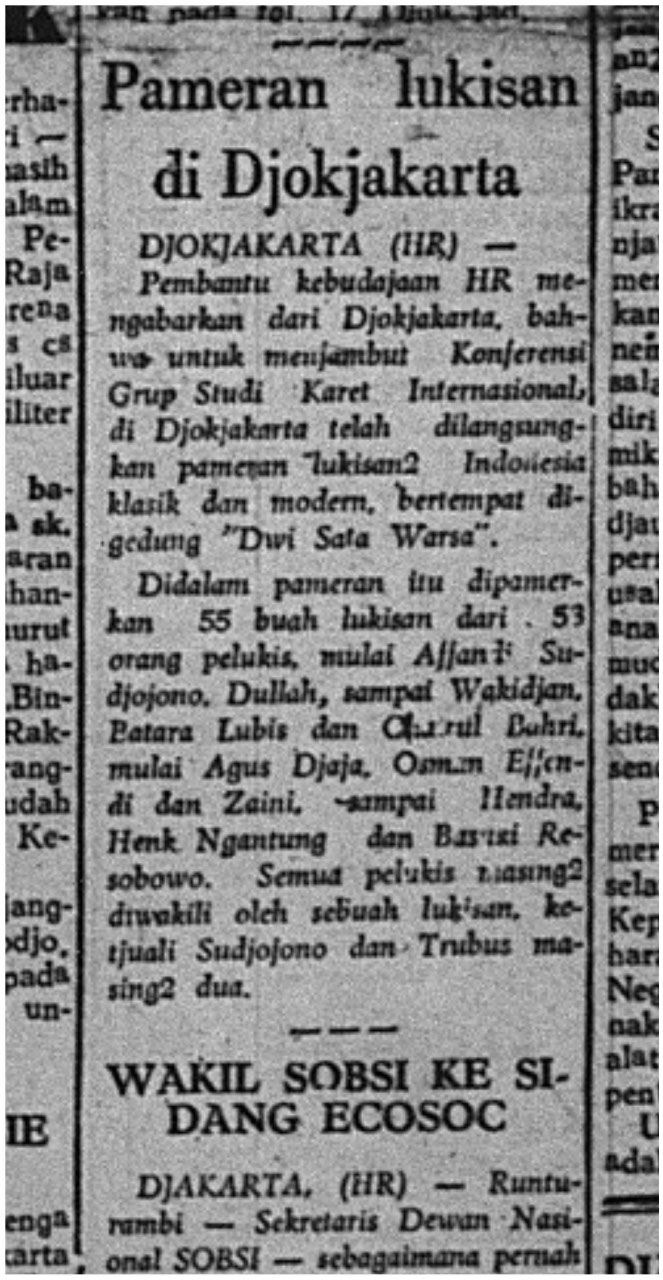 Pameran Lukisan di Djokjakarta