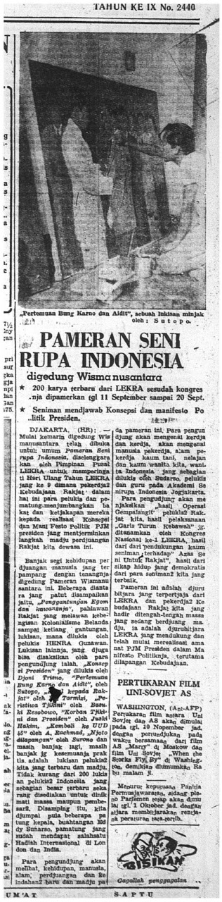 Pameran Seni Rupa Indonesia di Gedung Wisma Nusantara