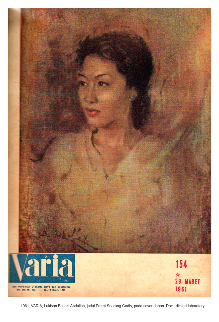 Lukian Basoeki Abdullah di Sampul Majalah Varia
