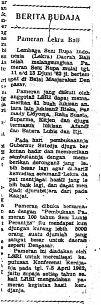 Pameran Lekra Bali