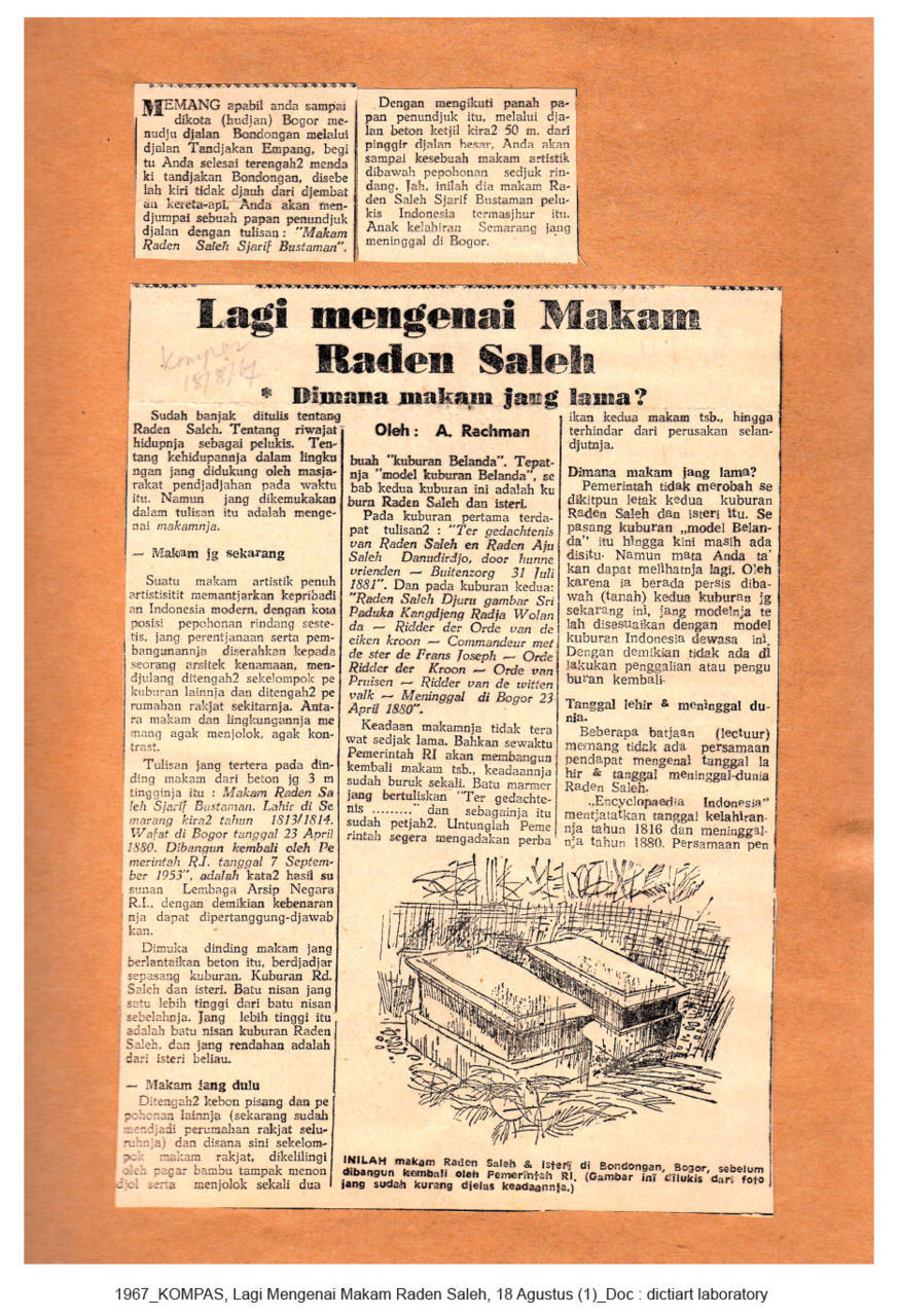 Lagi Mengenai Makam Raden Saleh