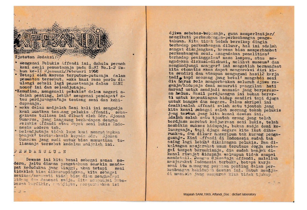 Special Feature of Affandi