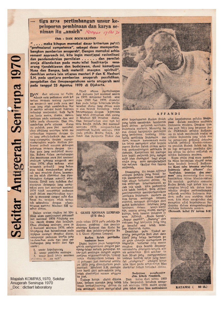 Sekitar Anugerah Seni Rupa 1970