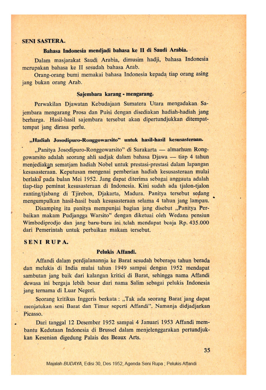 Pelukis Affandi di India Bitjara Tentang Lukisan India dan Indonesia