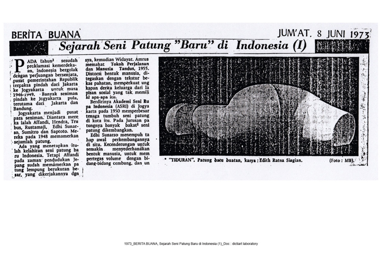 Sejarah Seni Patung Baru di Indonesia