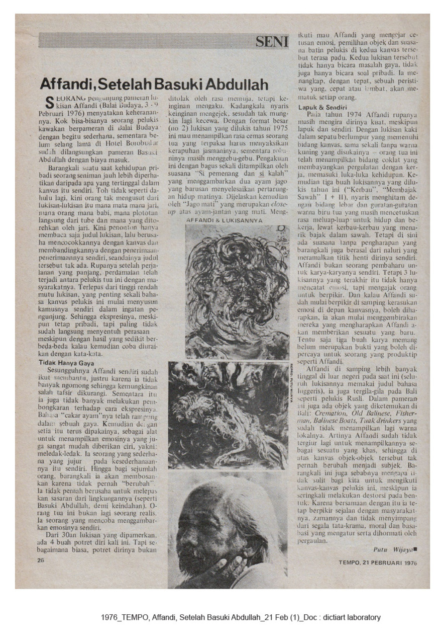 Affandi, Setelah Basoeki Abdullah