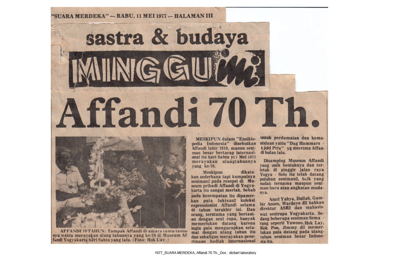 Affandi 70 th