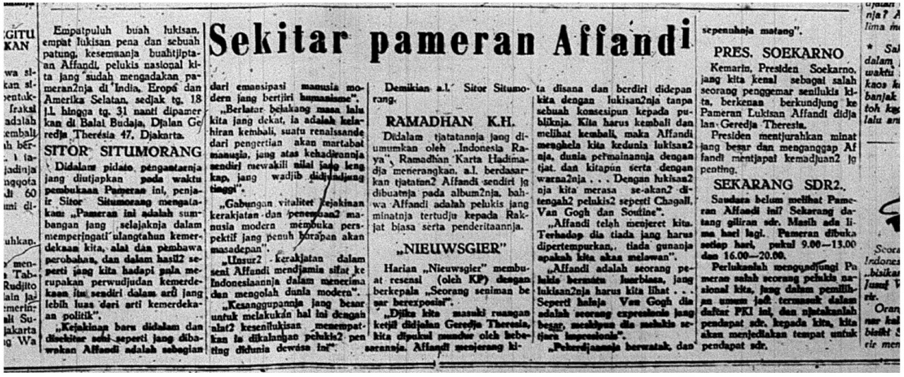 Sekitar Pameran Affandi