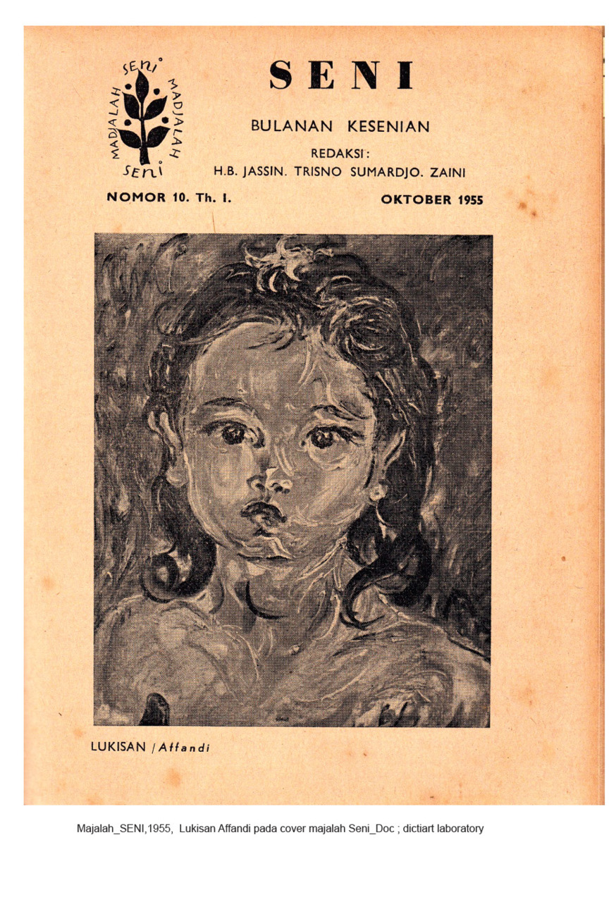 Affandi's work on the cover of Seni