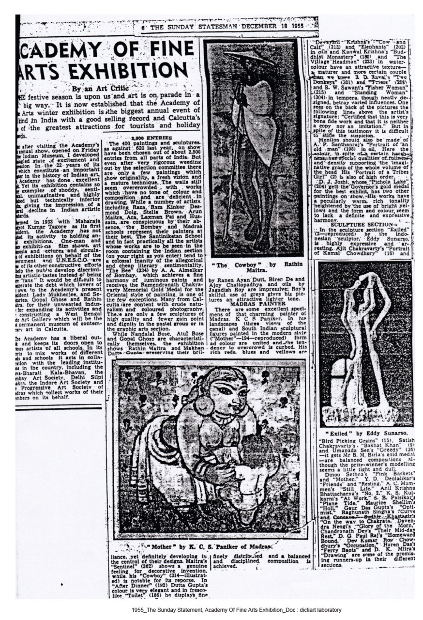 Academy of Fine Arts Exhibition - Sunday Statesman