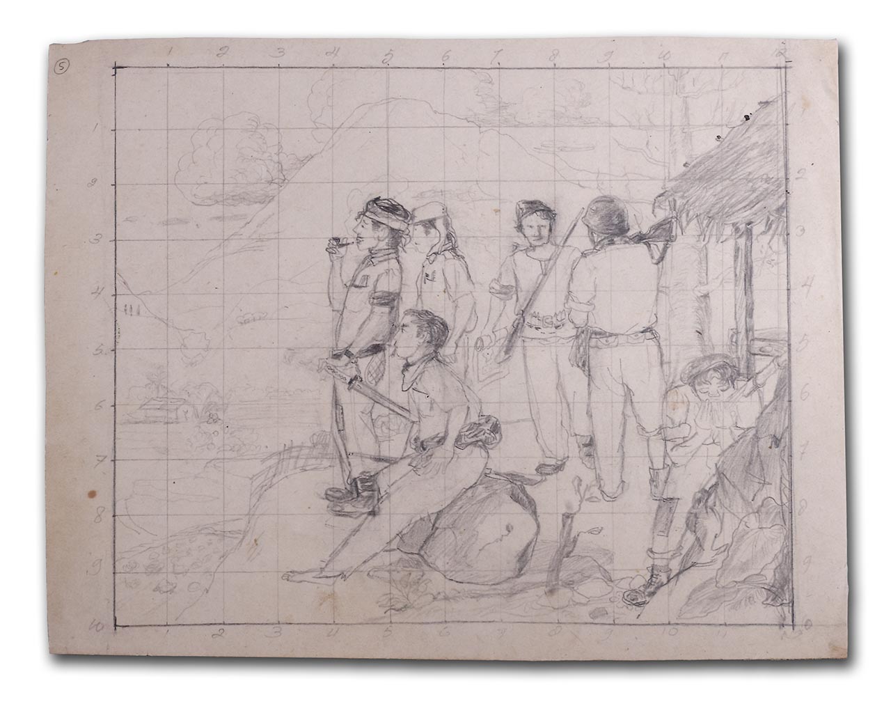 Sudjojono's study (pencil)