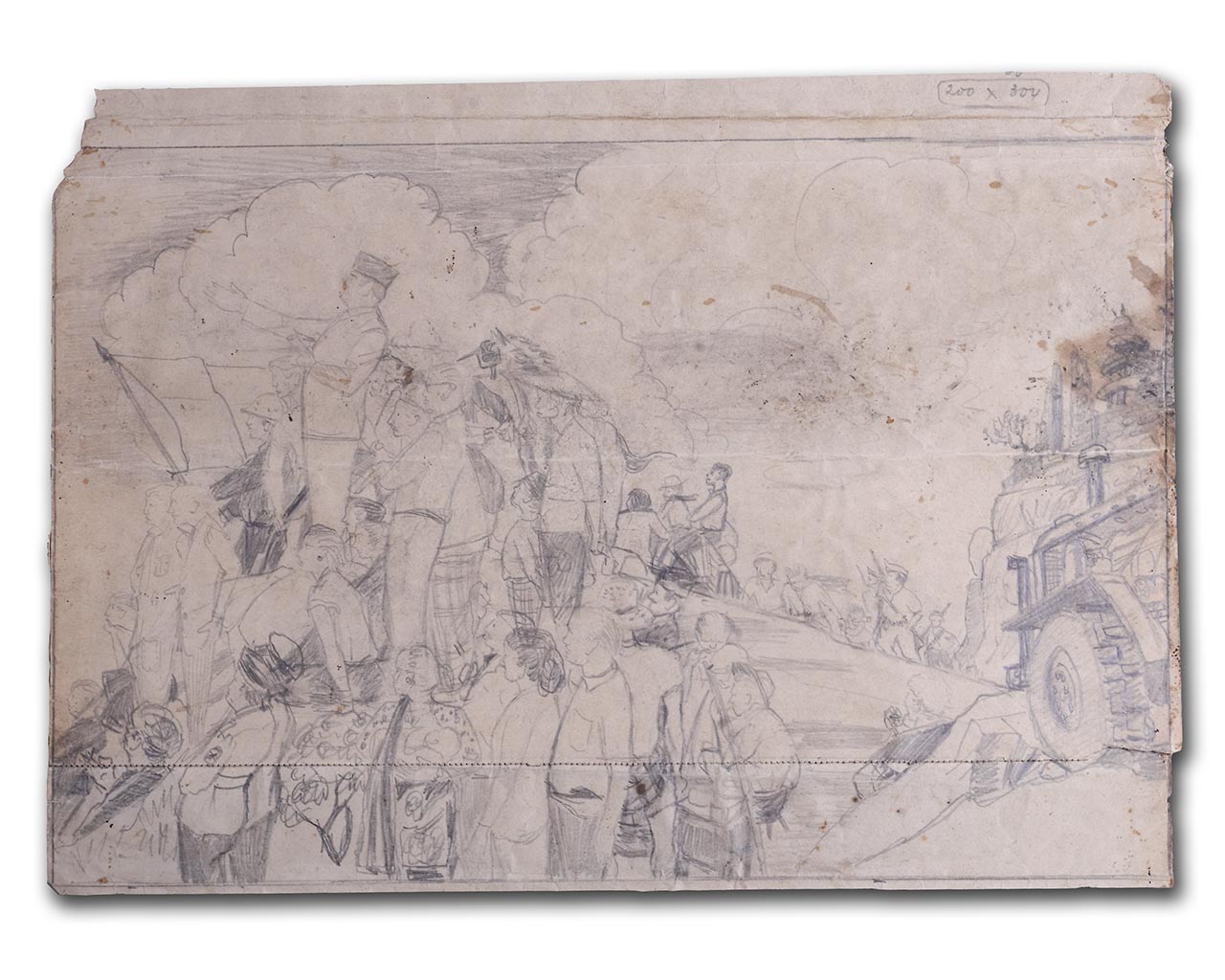 Sudjojono's sketch (pencil)