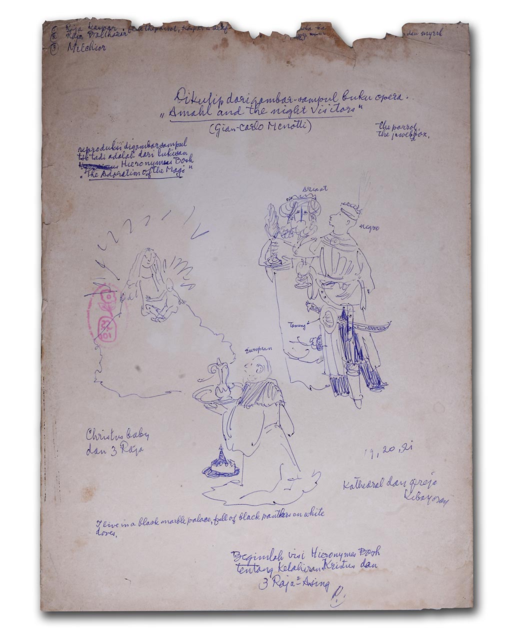 Sketsa Sampul Buku Opera