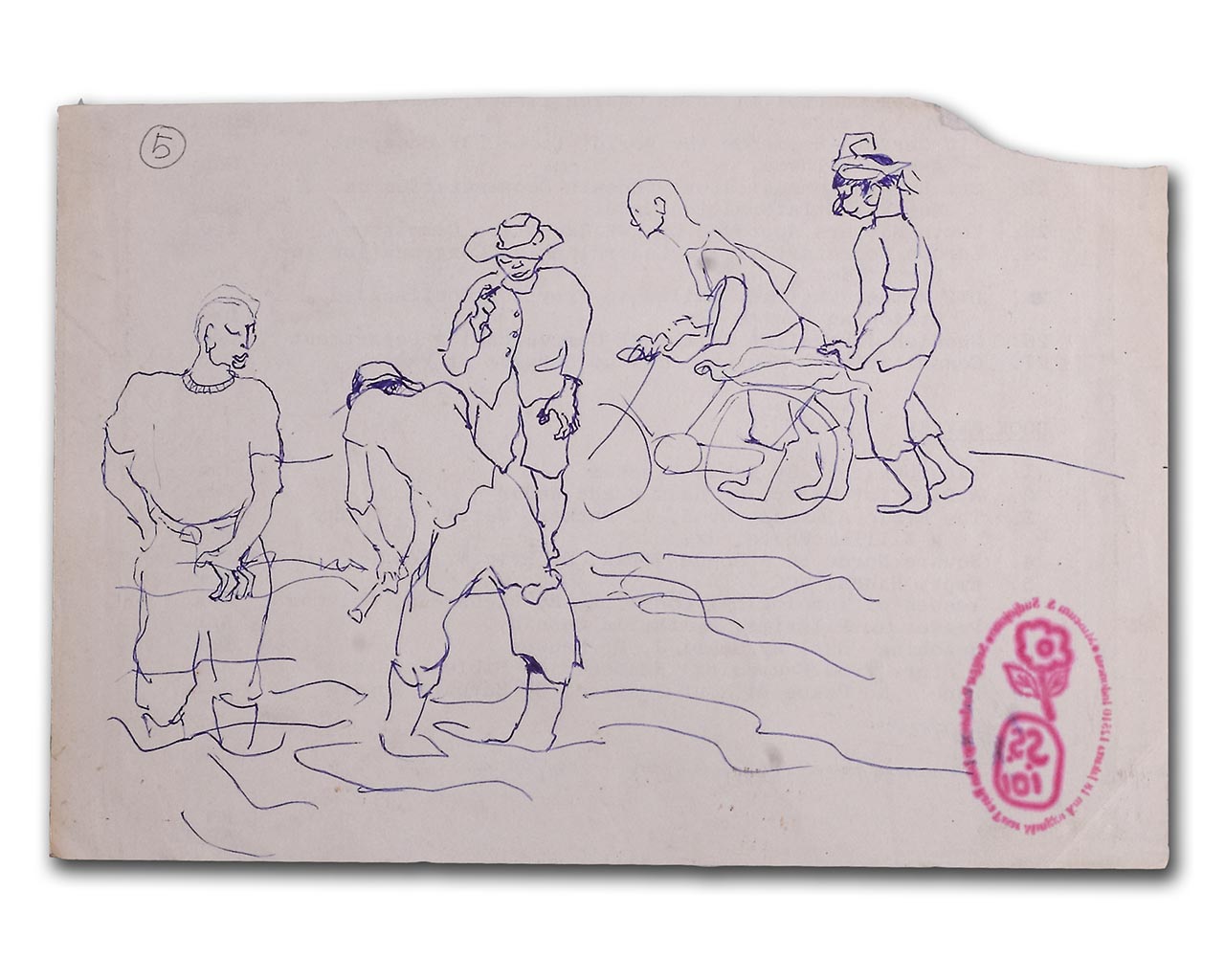 Sudjojono's sketch (pen)
