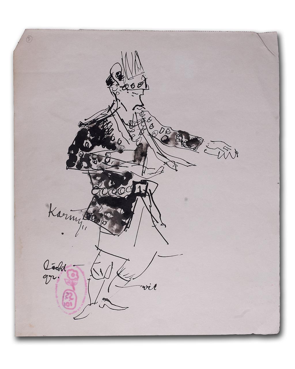 Sudjojono's sketch (pen)