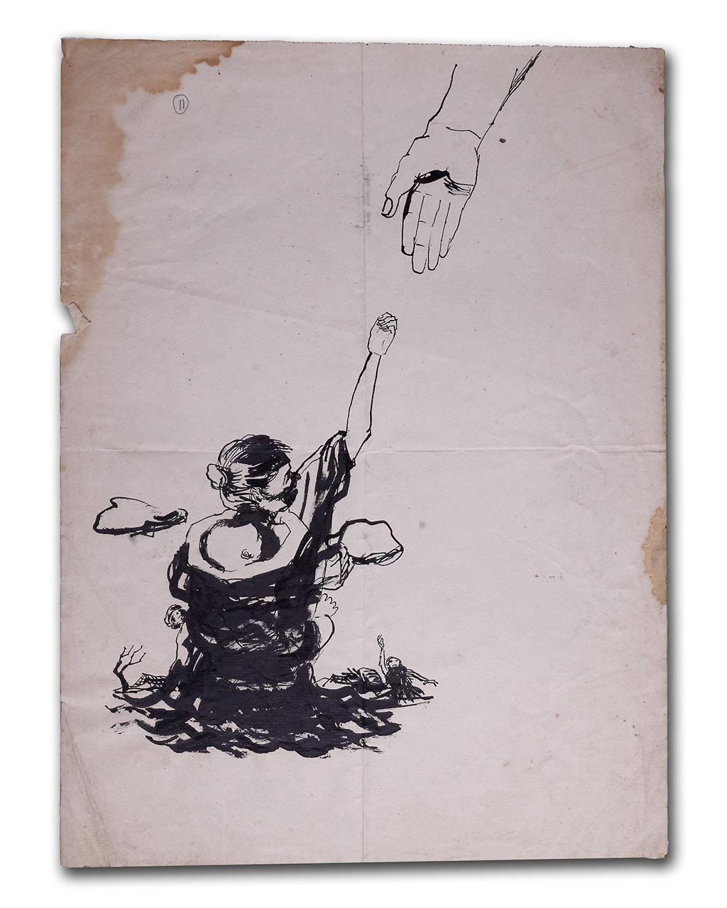 Sudjojono's sketch (ink)