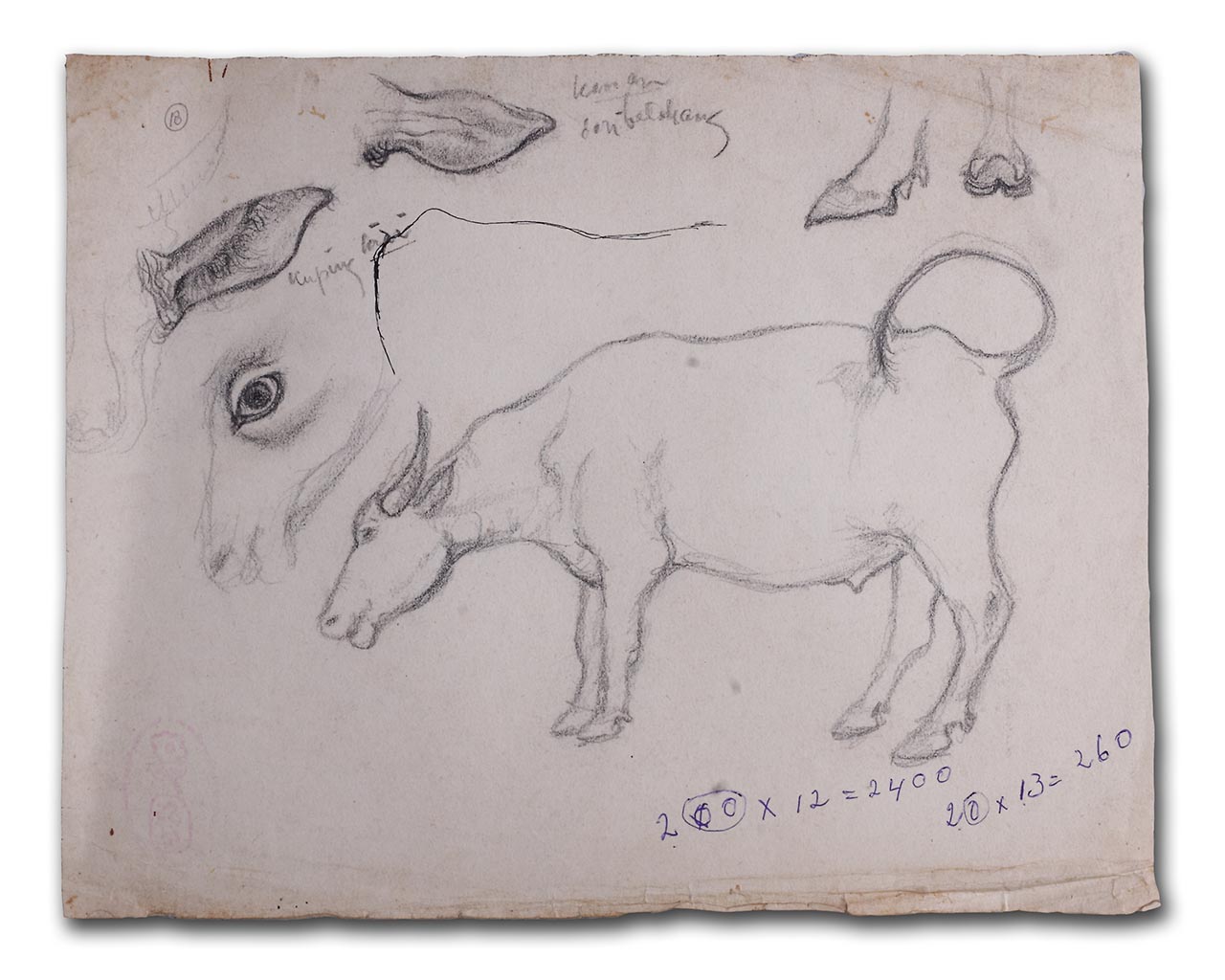 Sudjojono's sketch (pencil)