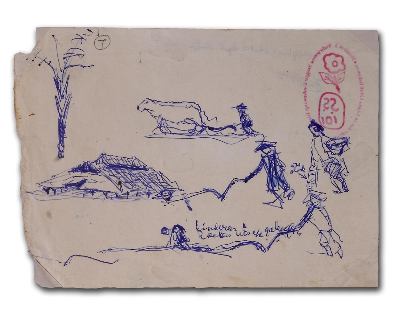 S. Sudjojono's sketch