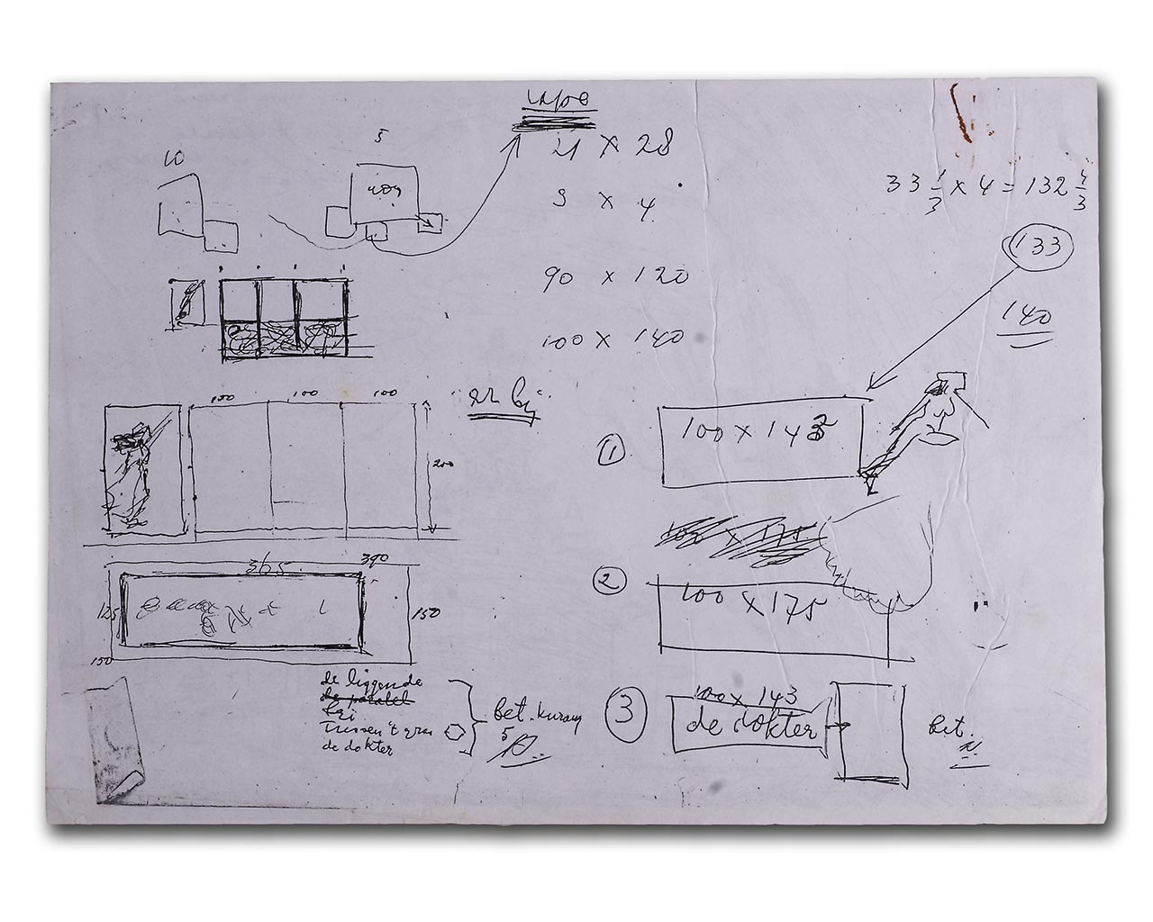 Sudjojono's study (pen)