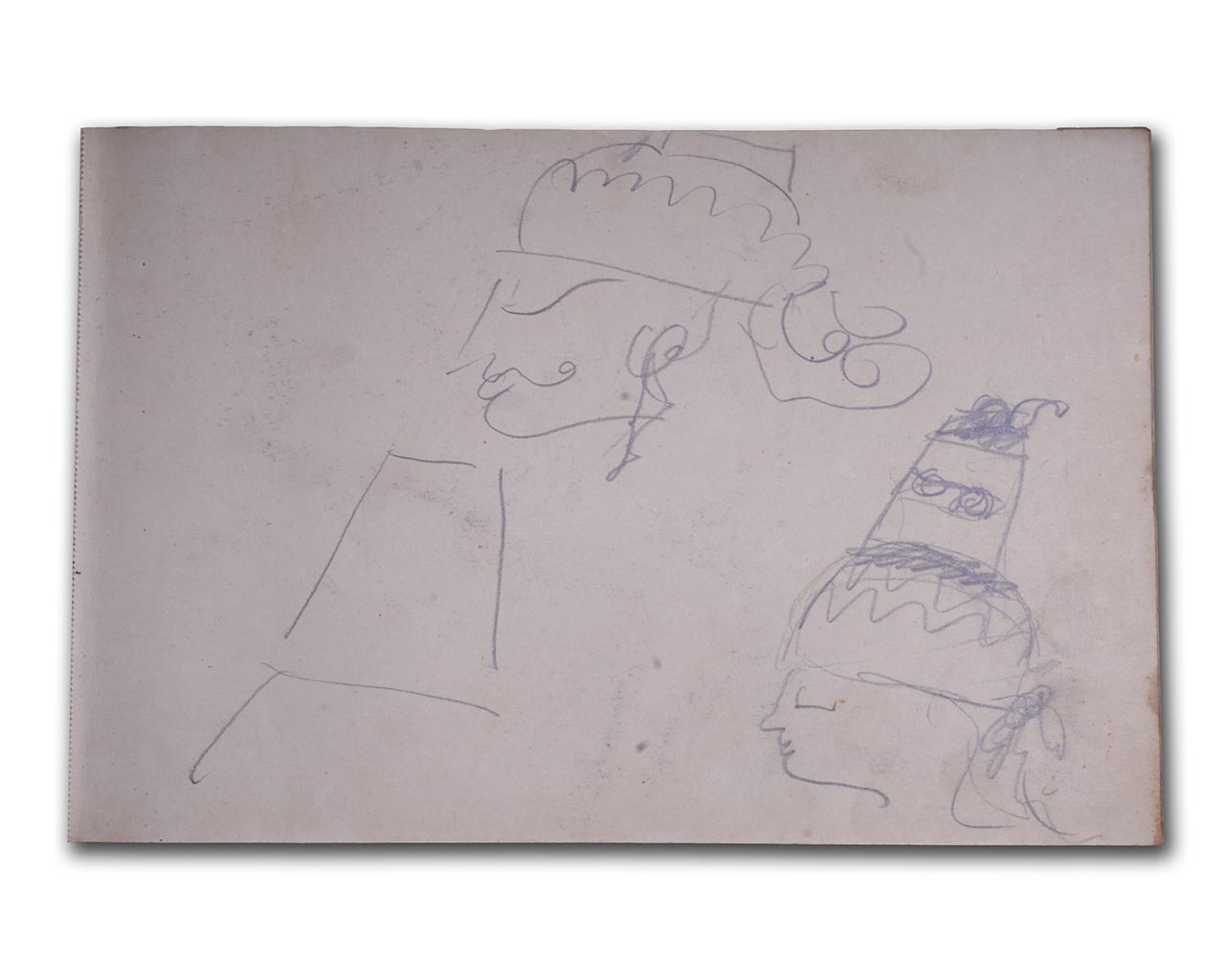 S. Sudjojono's sketch in pencil
