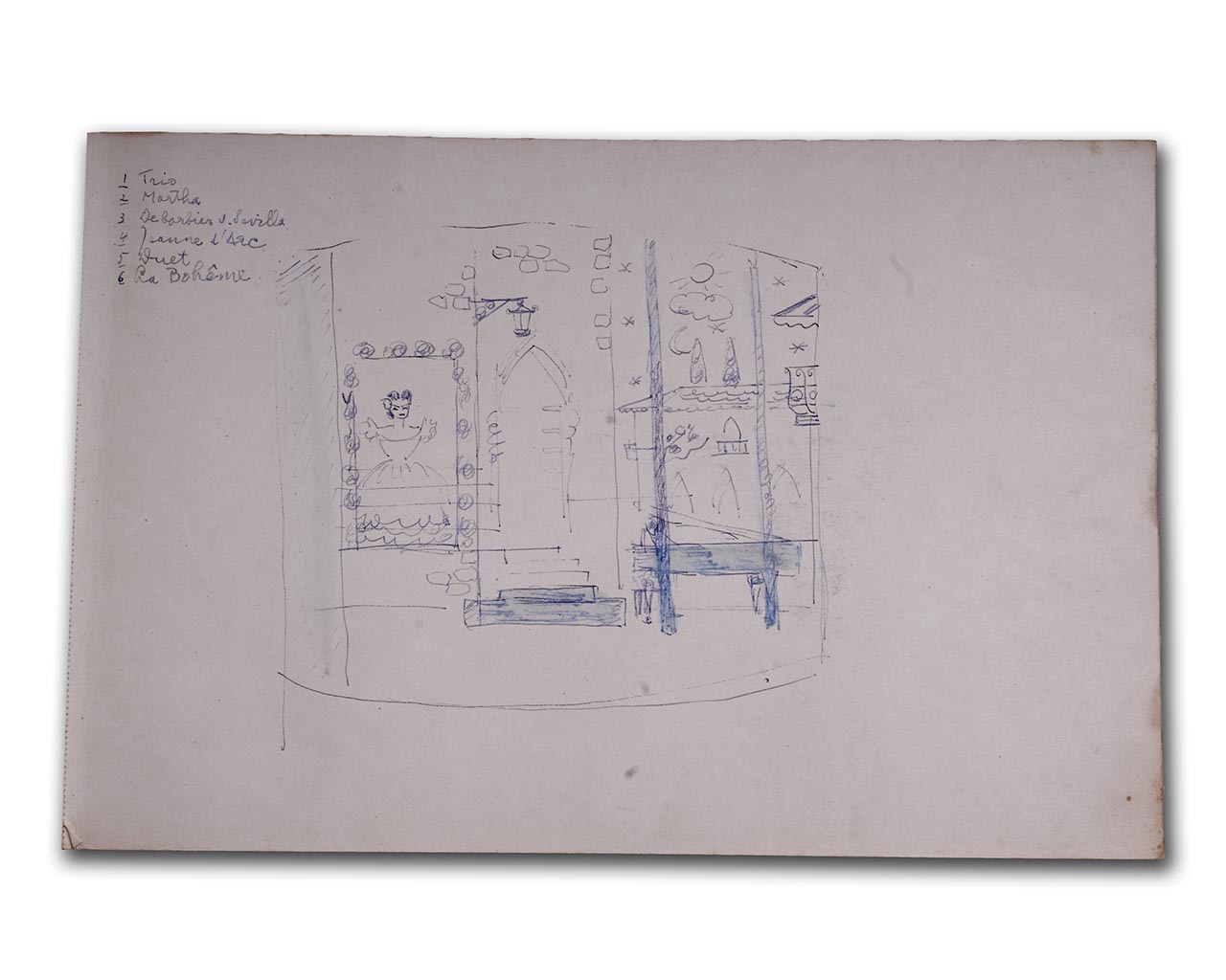 S. Sudjojono's sketch in pencil