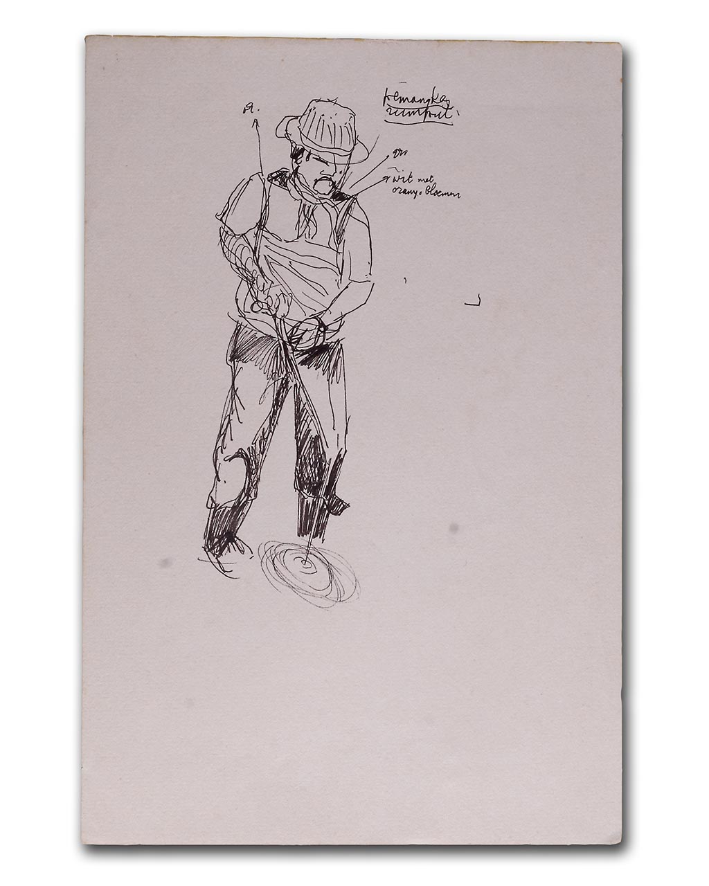 Sudjojono's sketch (pen)