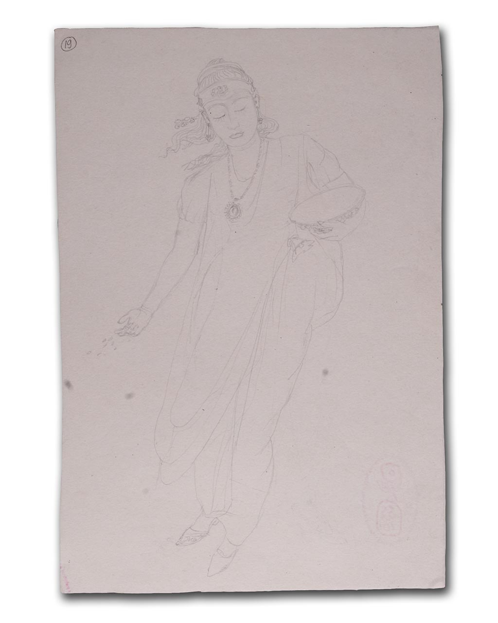 Sudjojono's sketch (pencil)