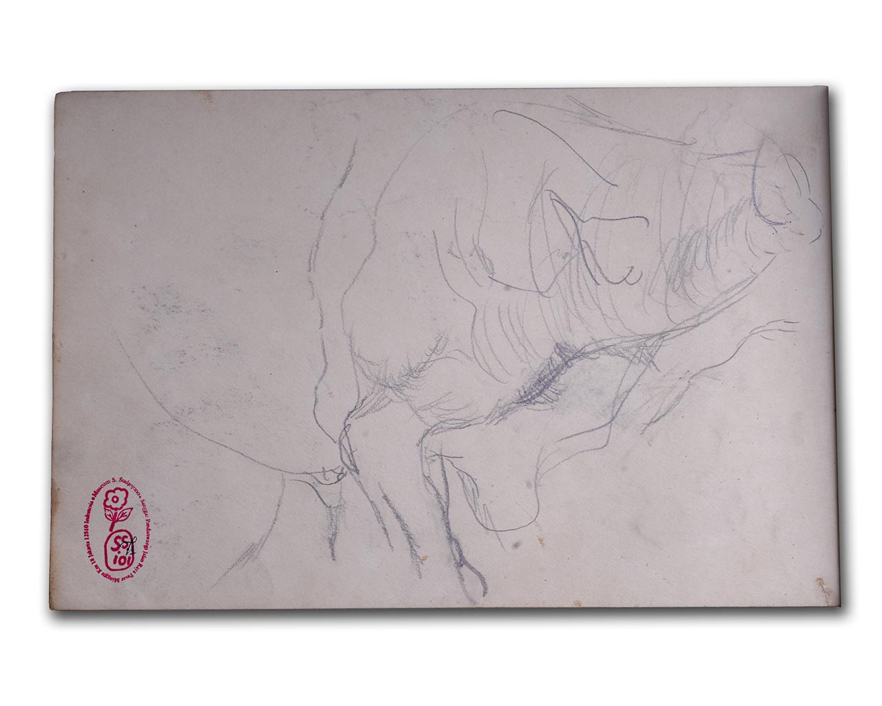 S. Sudjojono's sketch in pencil