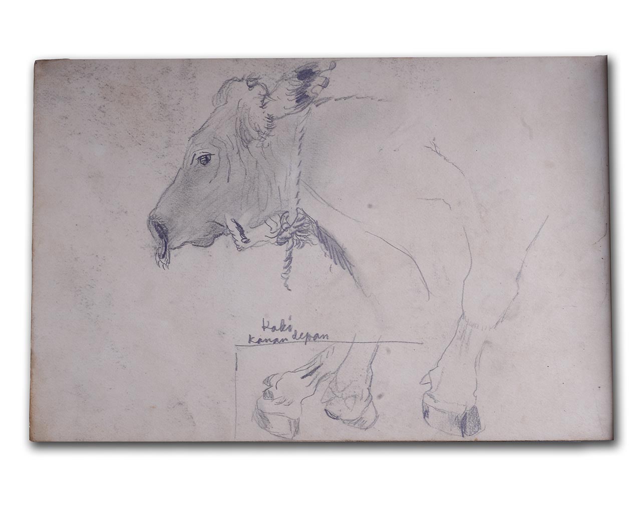 S. Sudjojono's sketch in pencil