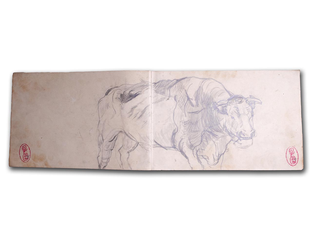 S. Sudjojono's sketch in pencil