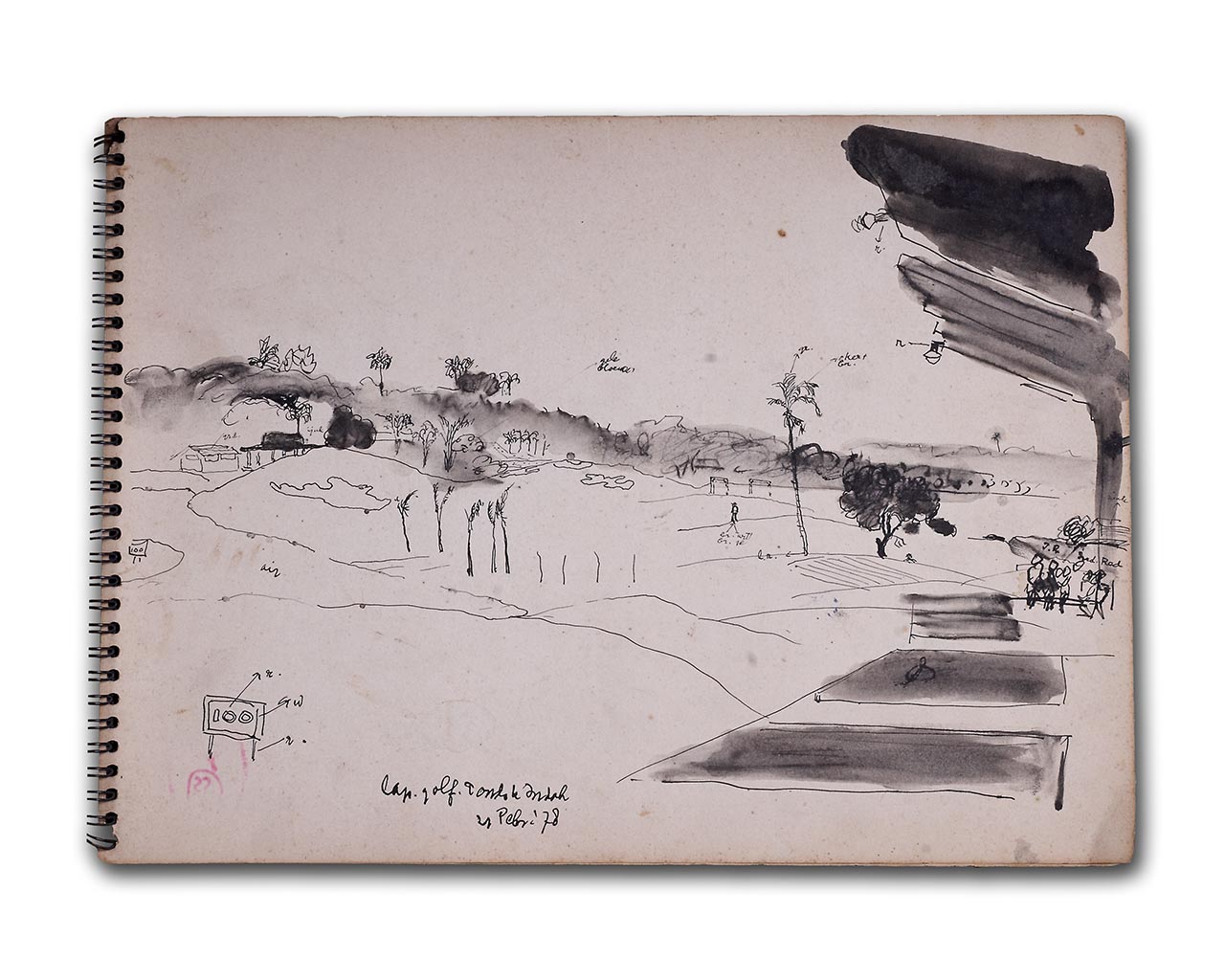 Sketsa Lapangan Golf Pondok Indah