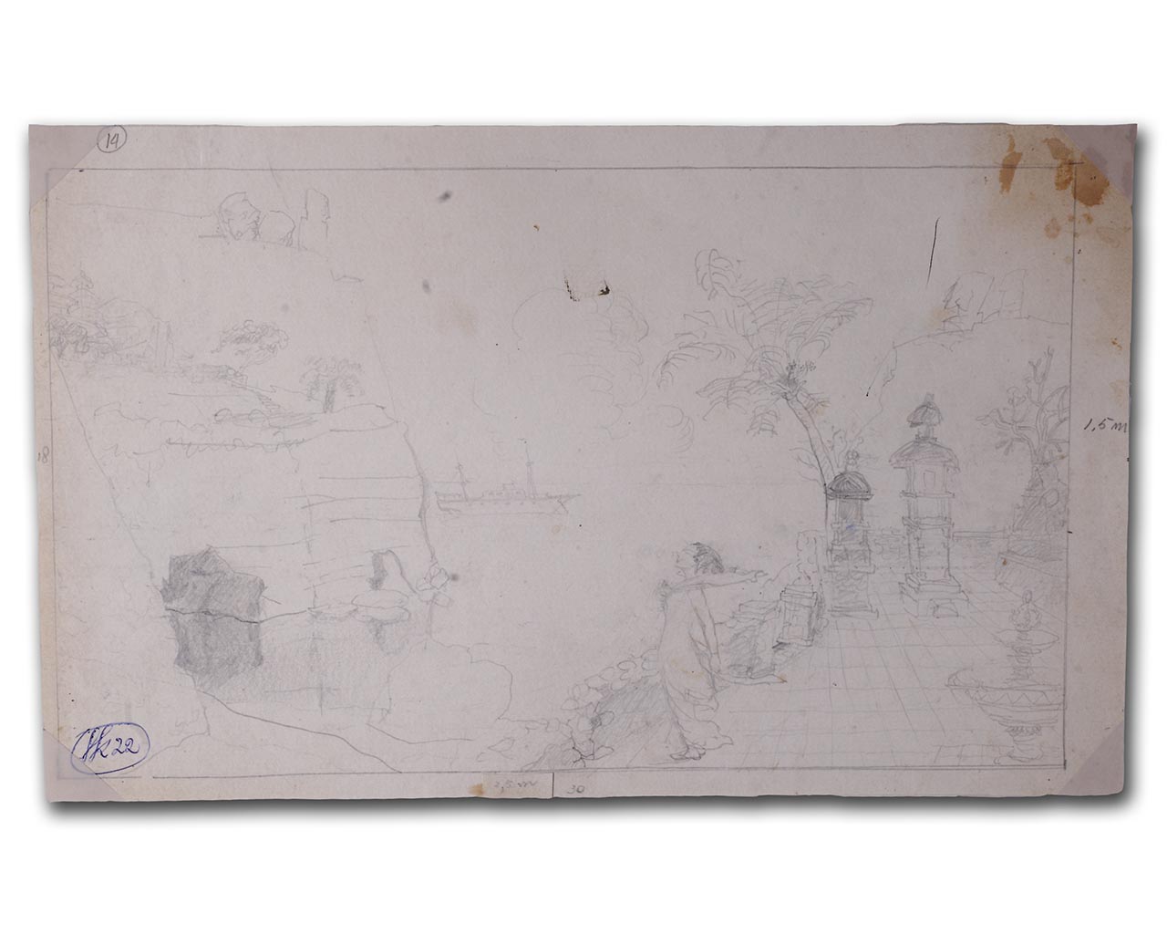 Sudjojono's sketch (pencil)