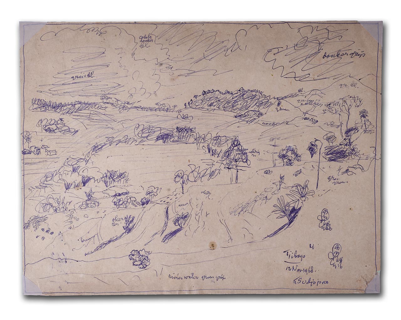 Sudjojono's sketch (pen)