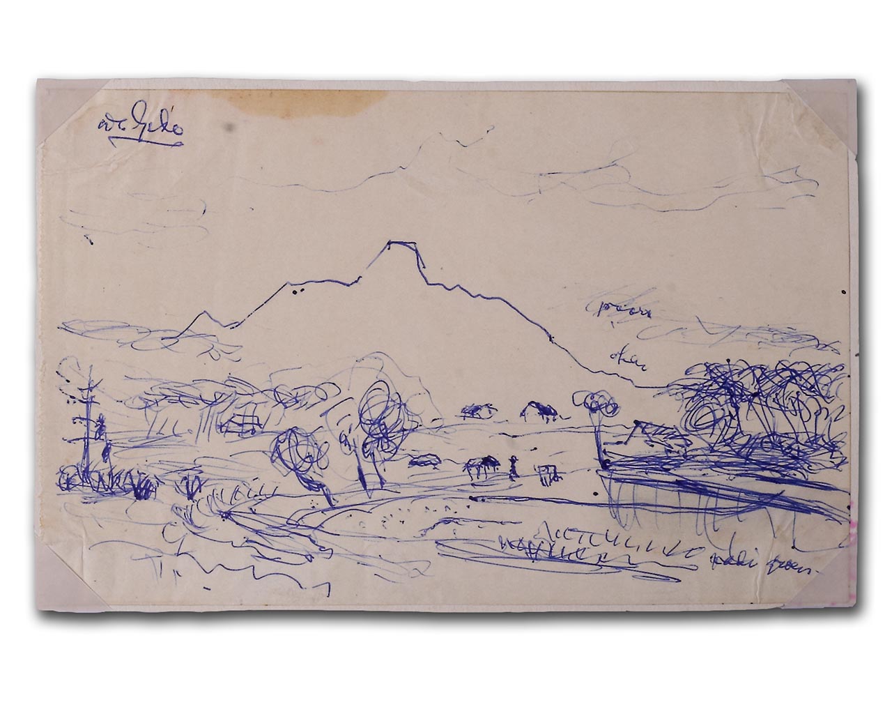 Sudjojono's sketch (pen)