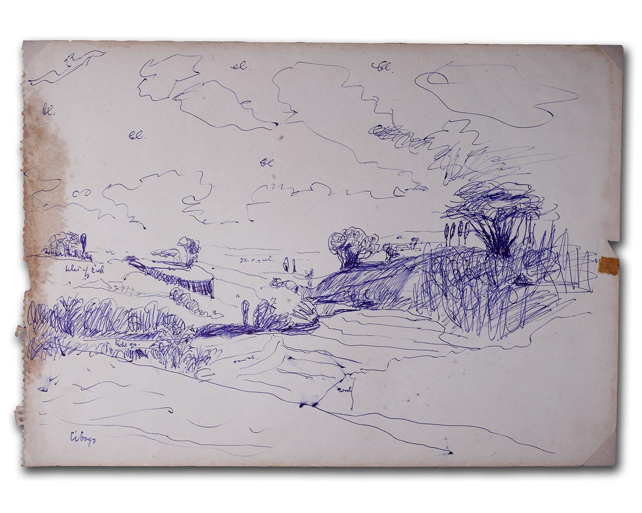 Sudjojono's sketch (pen)