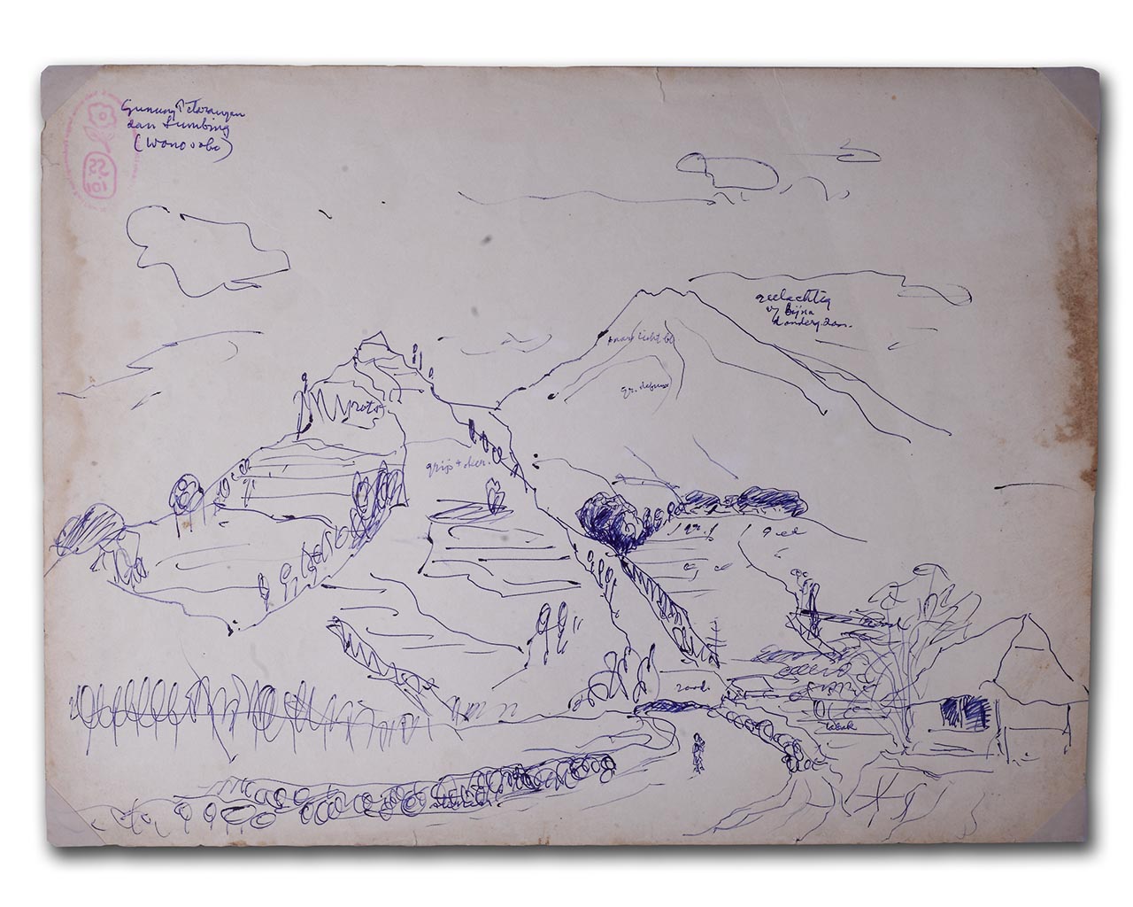 Sketsa Gunung Sumbing Wonosono