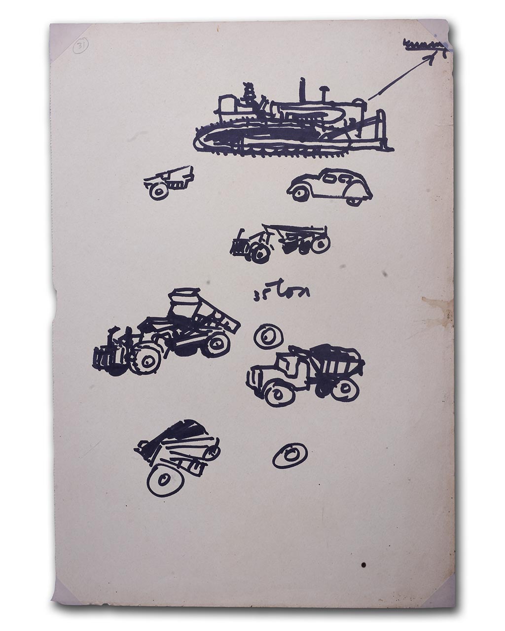 Sudjojono's sketch (marker)