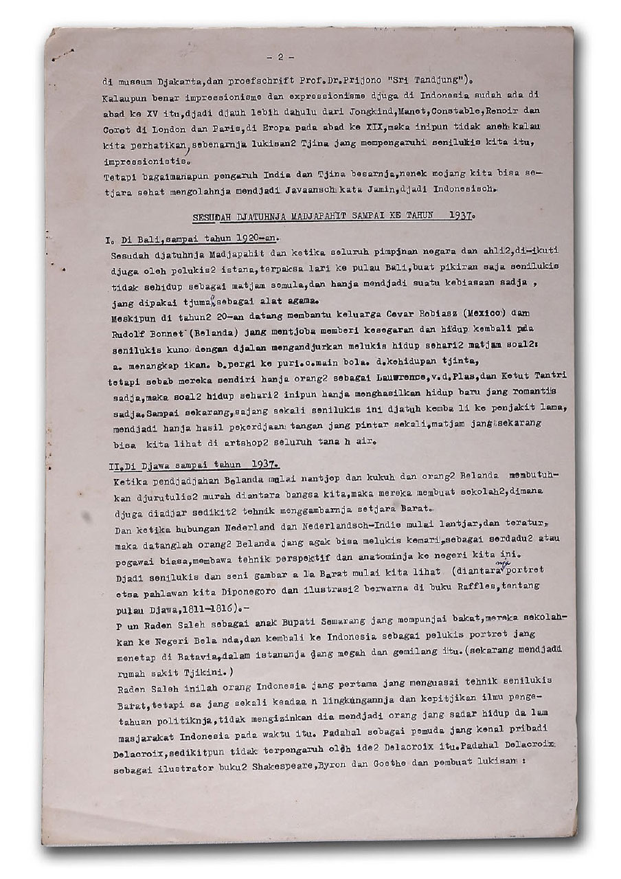 Sesudah Djatuhnja Madjapahit Sampai Ke Tahun 1937