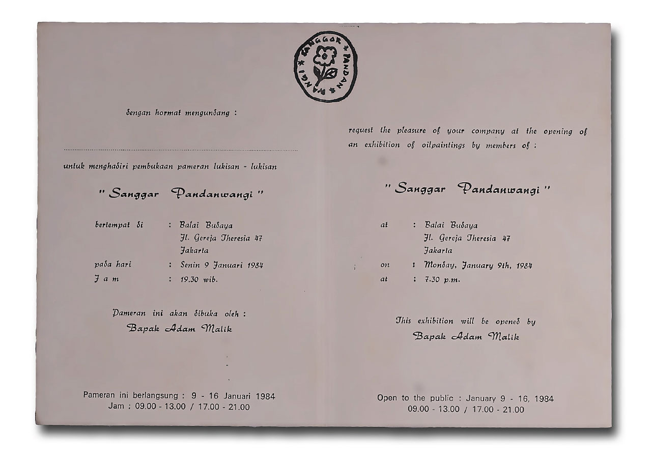 Sanggar Pandanwangi Invitation Card